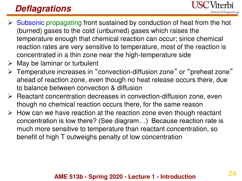 deflagrations