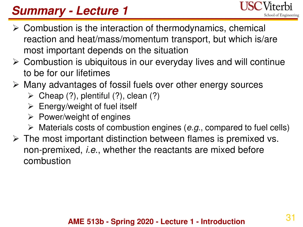 summary lecture 1