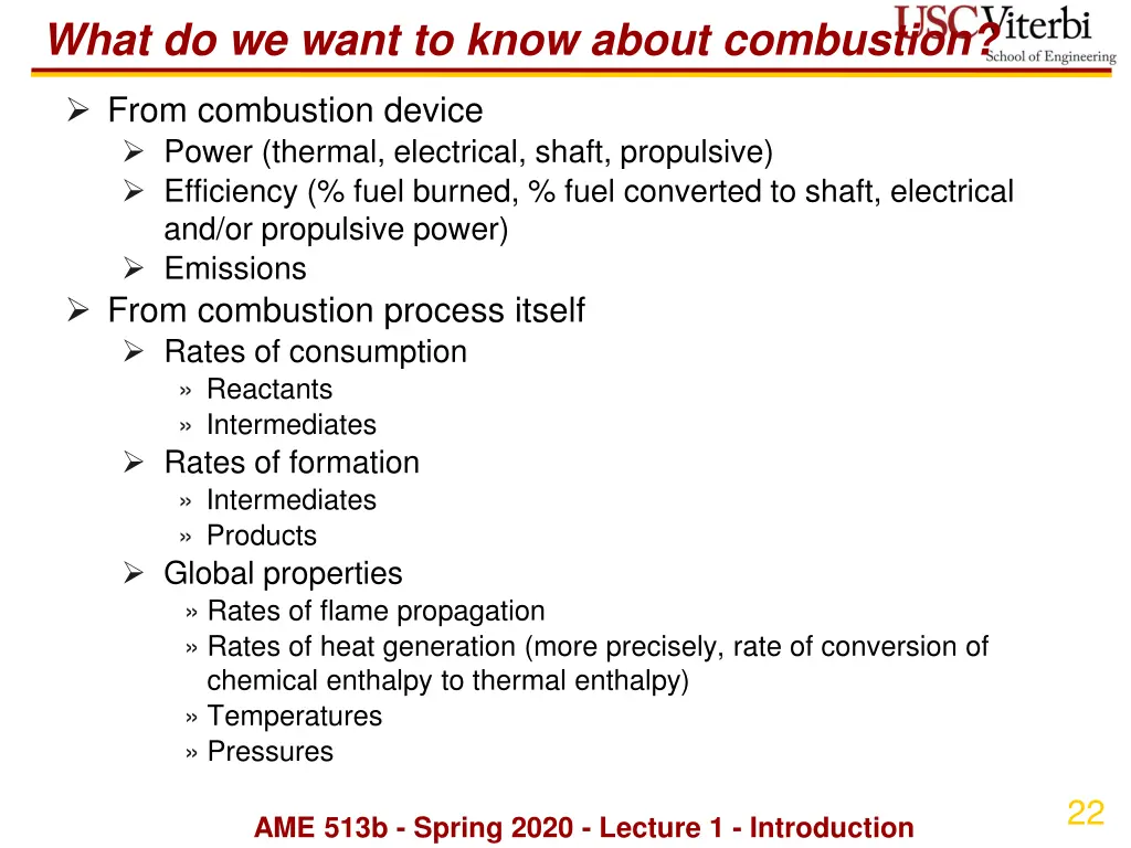 what do we want to know about combustion