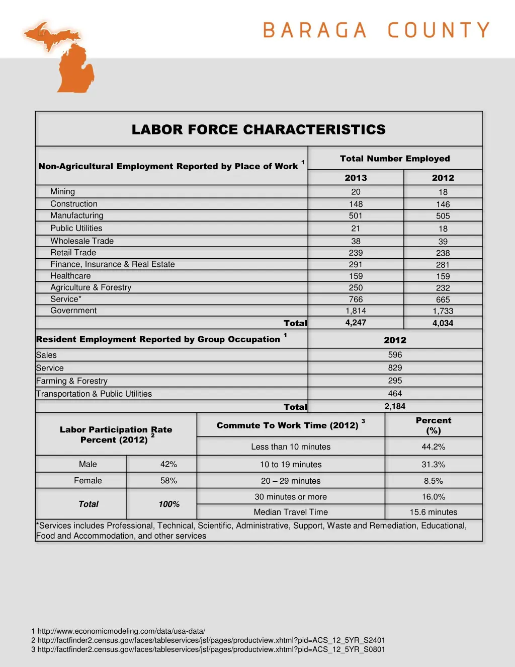 labor force characteristics