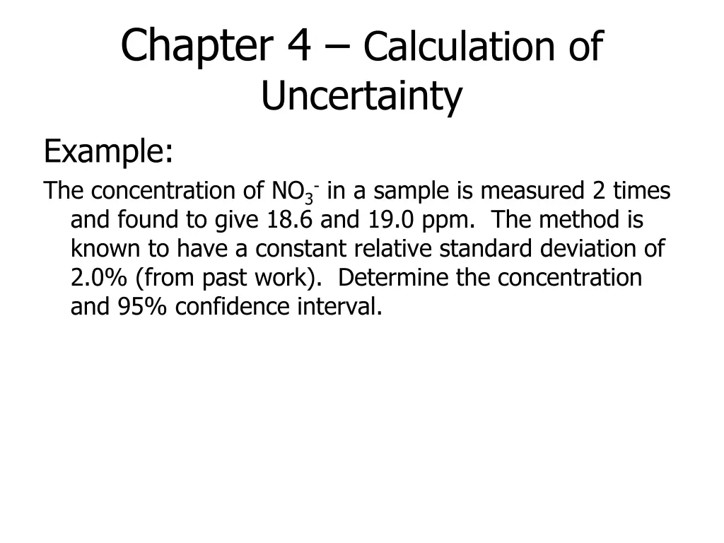 chapter 4 calculation of uncertainty example