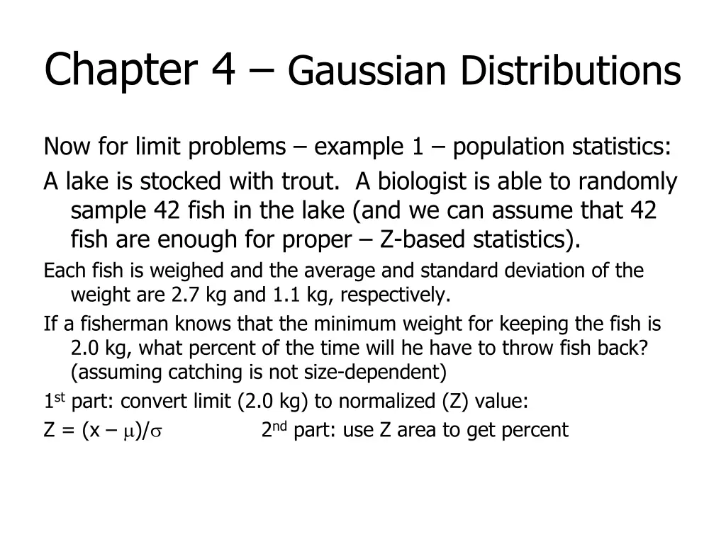 chapter 4 gaussian distributions