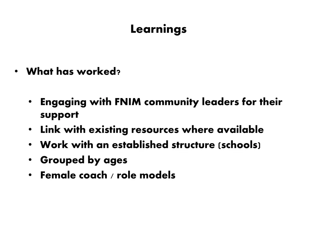 learnings 1