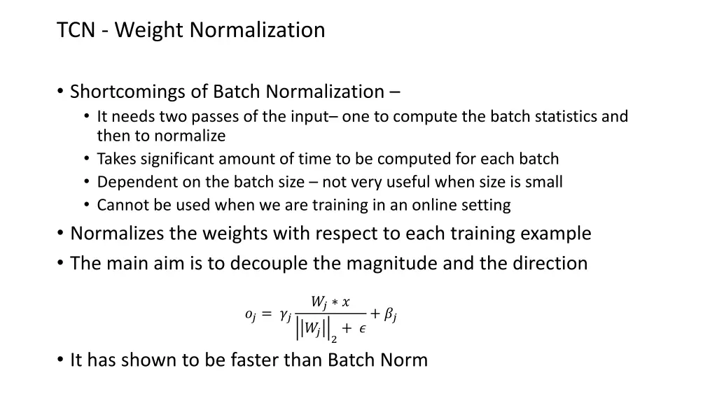 tcn weight normalization