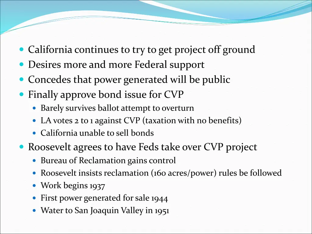 california continues to try to get project