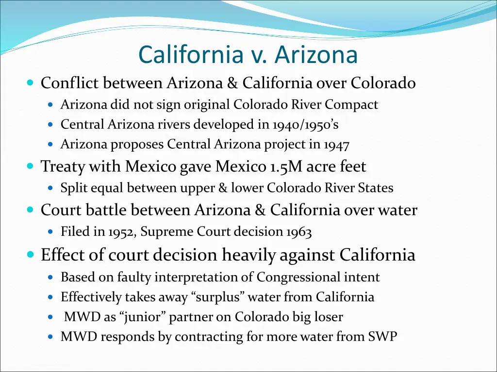 california v arizona