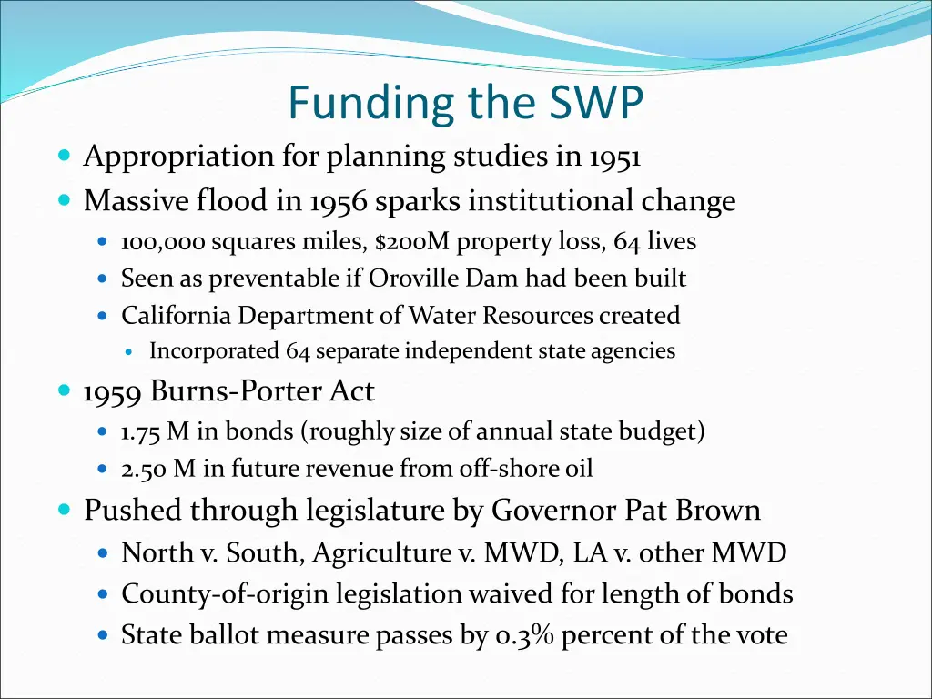 funding the swp