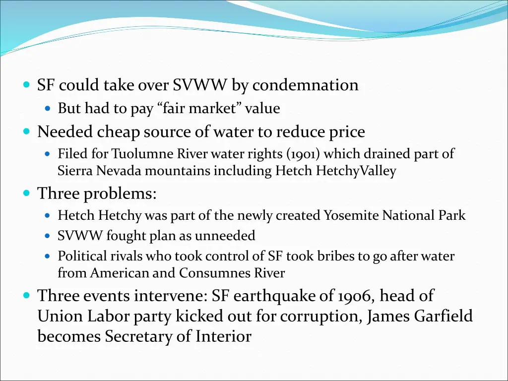 sf could take over svww by condemnation