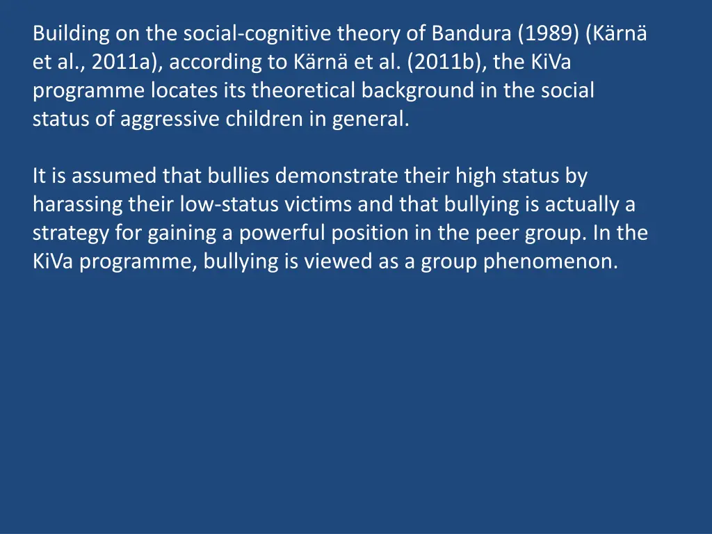 building on the social cognitive theory