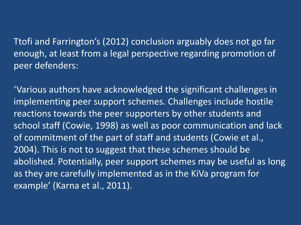 ttofi and farrington s 2012 conclusion arguably