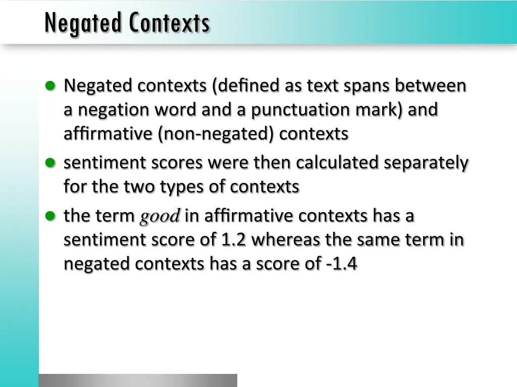 negated contexts