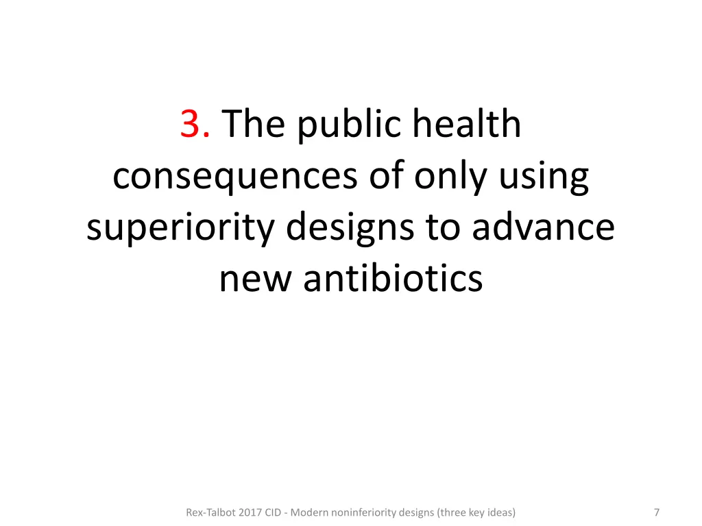 3 the public health consequences of only using