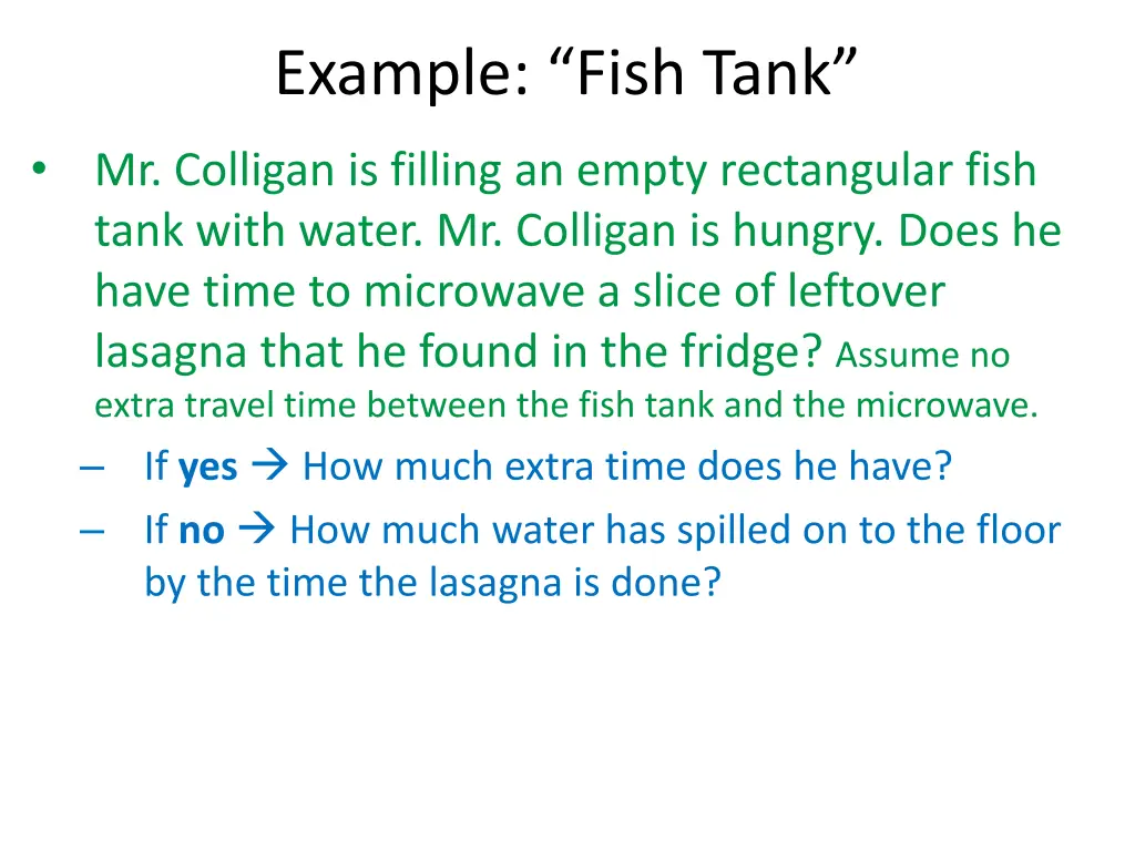 example fish tank