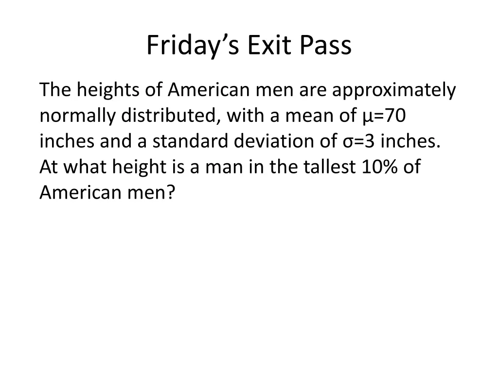 friday s exit pass