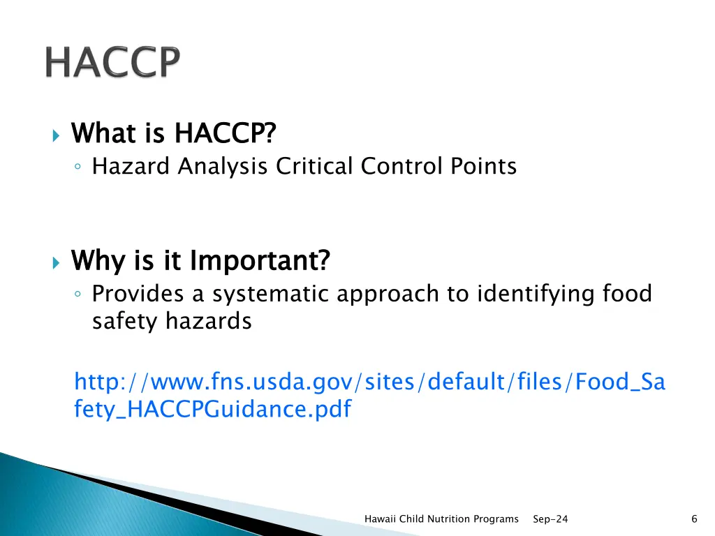 what is haccp hazard analysis critical control