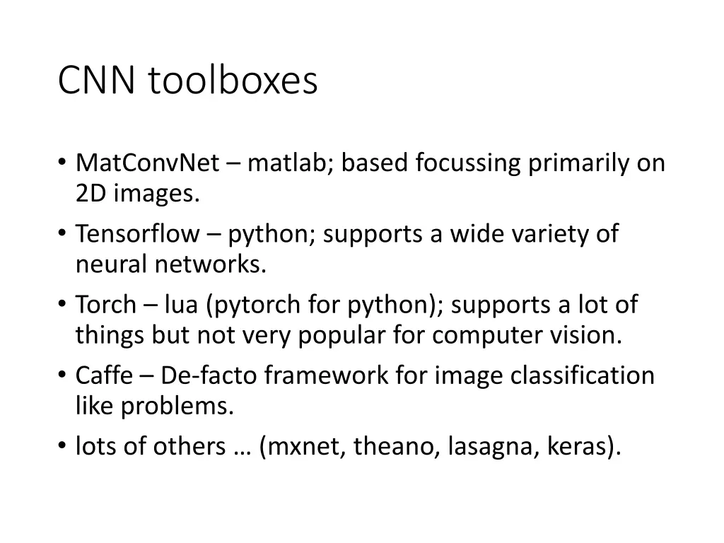 cnn toolboxes