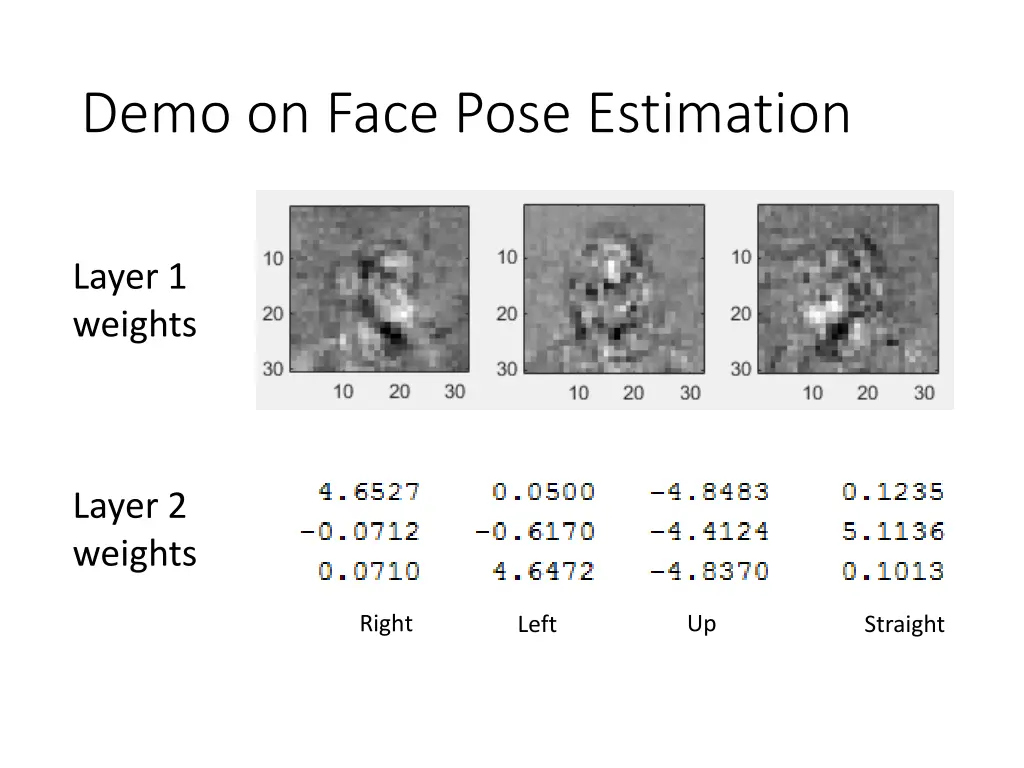 demo on face pose estimation 2