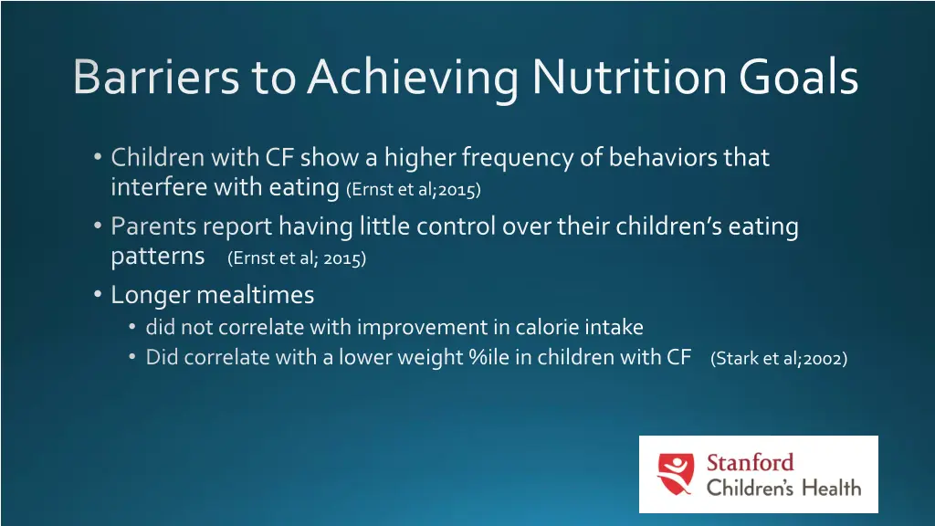 barriers to achieving nutrition goals