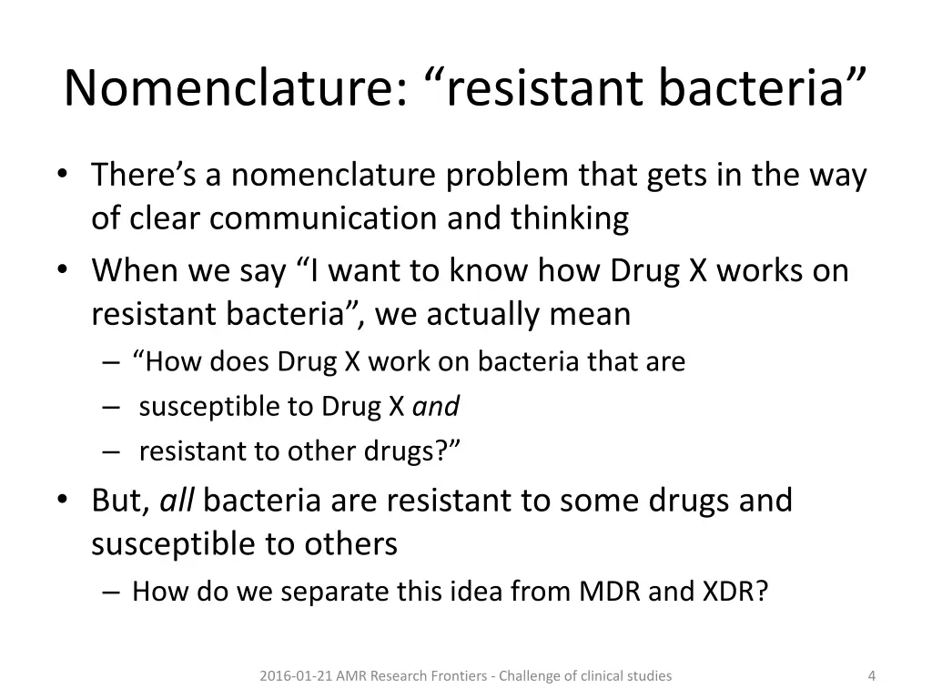 nomenclature resistant bacteria