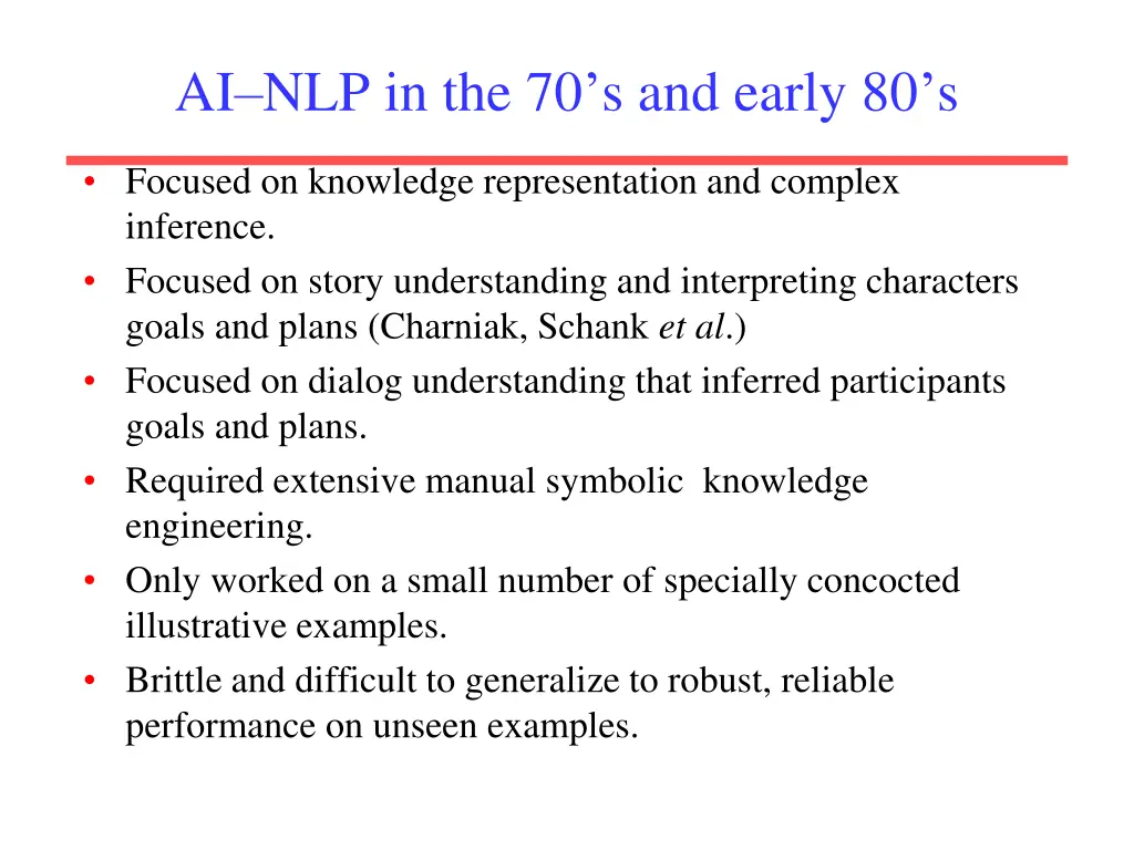 ai nlp in the 70 s and early 80 s