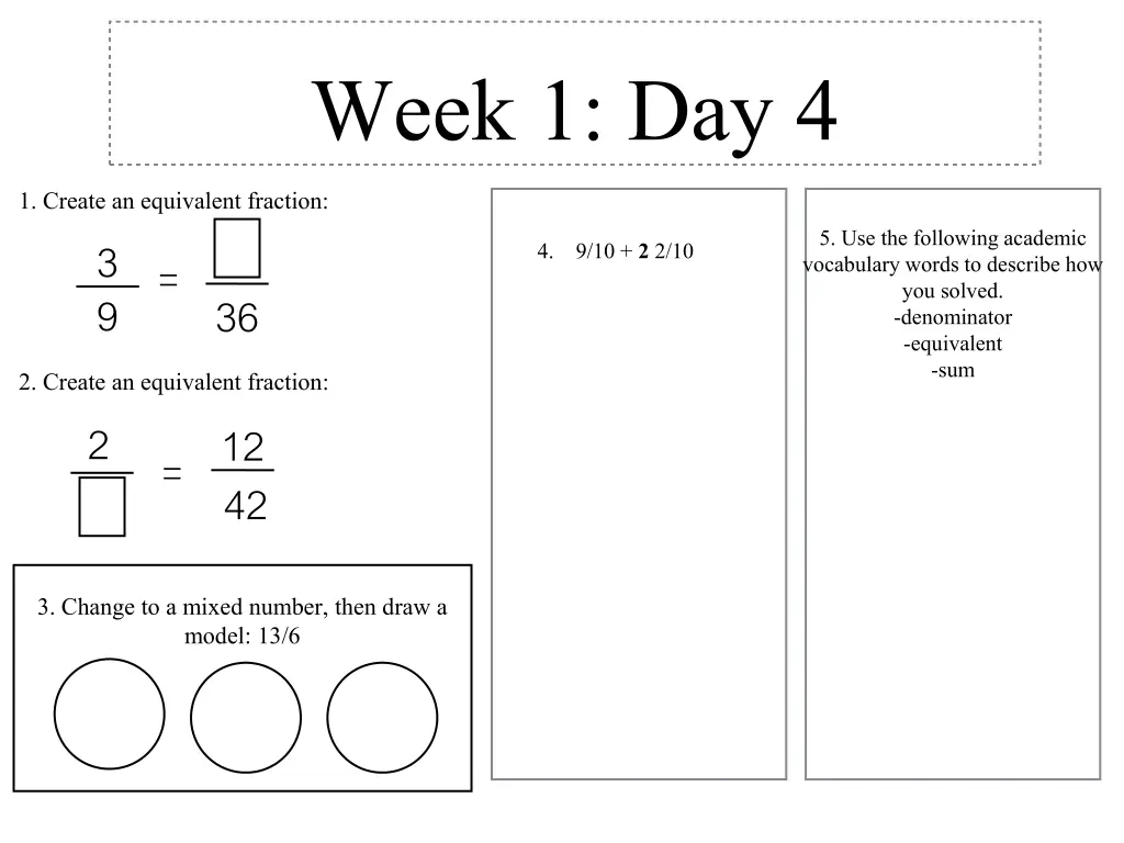 week 1 day 4