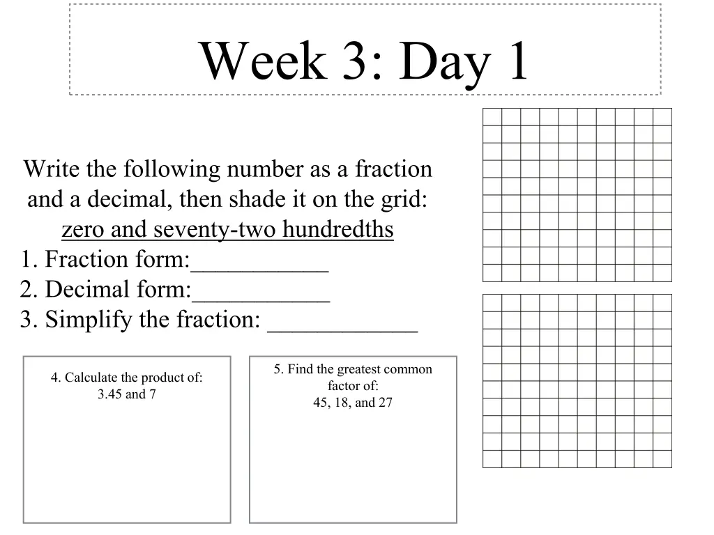 week 3 day 1