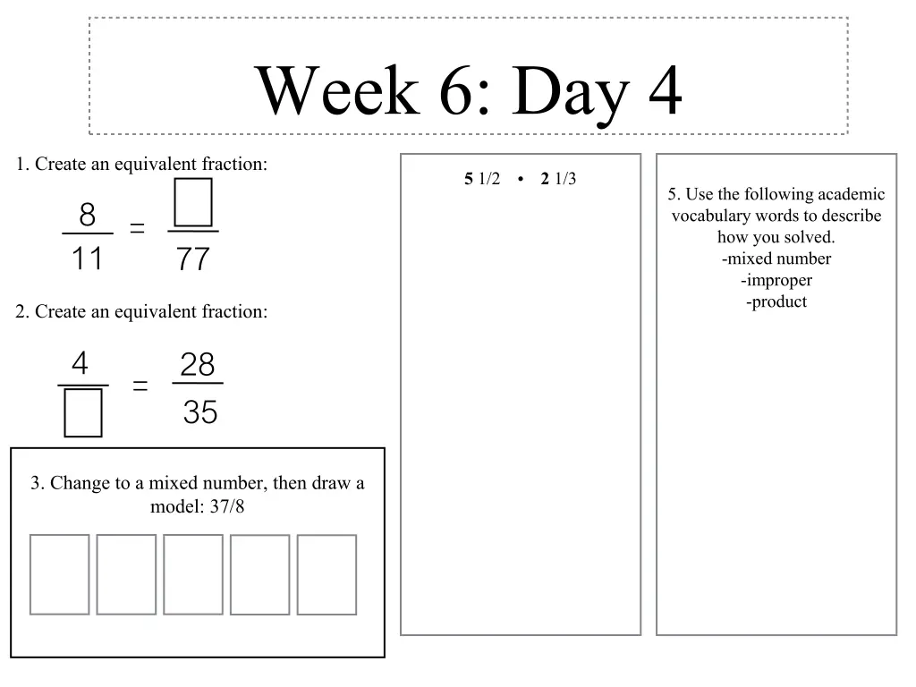 week 6 day 4