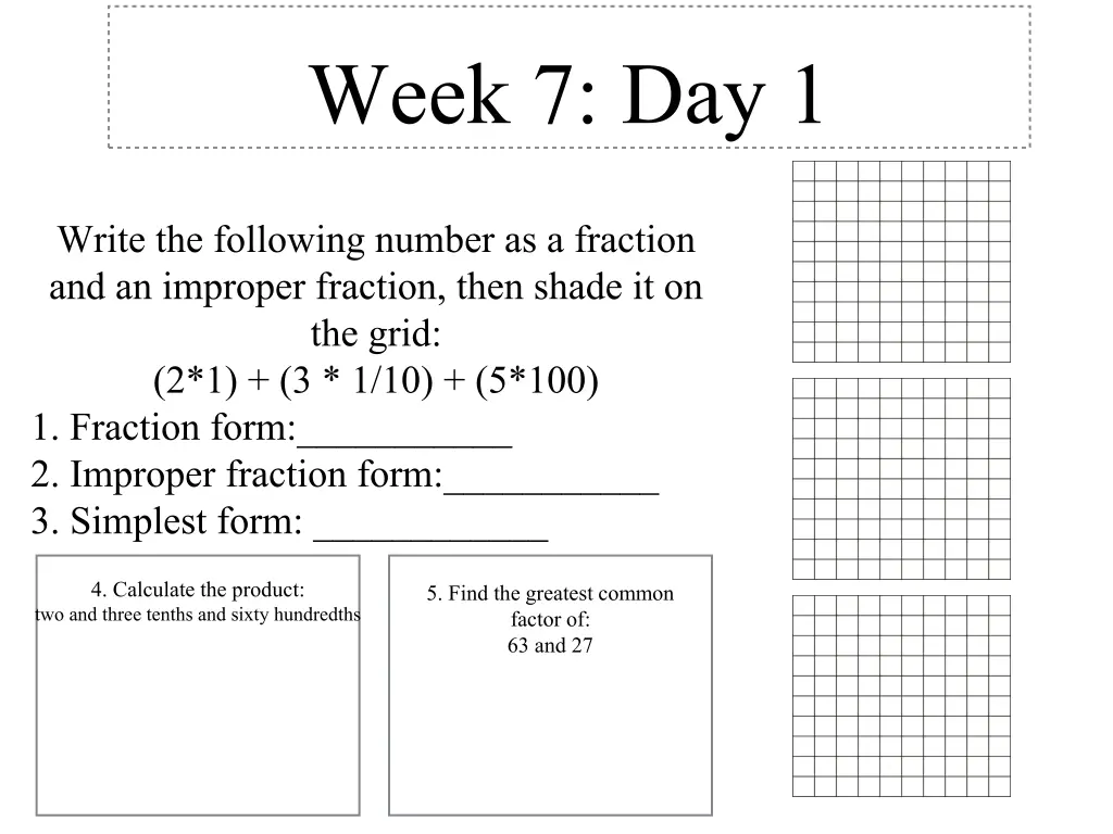 week 7 day 1