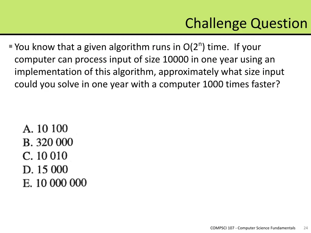 challenge question 1