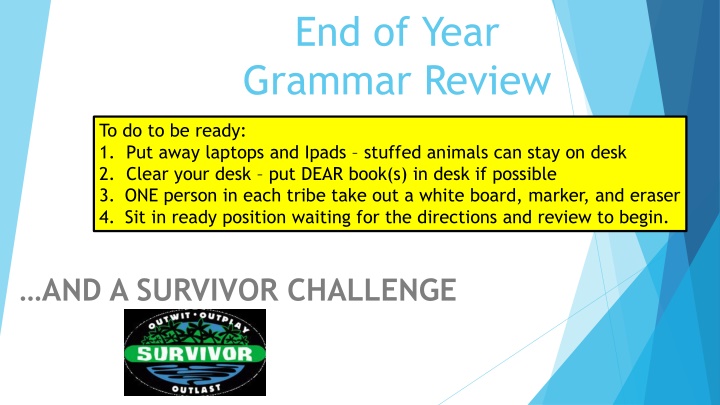 end of year grammar review