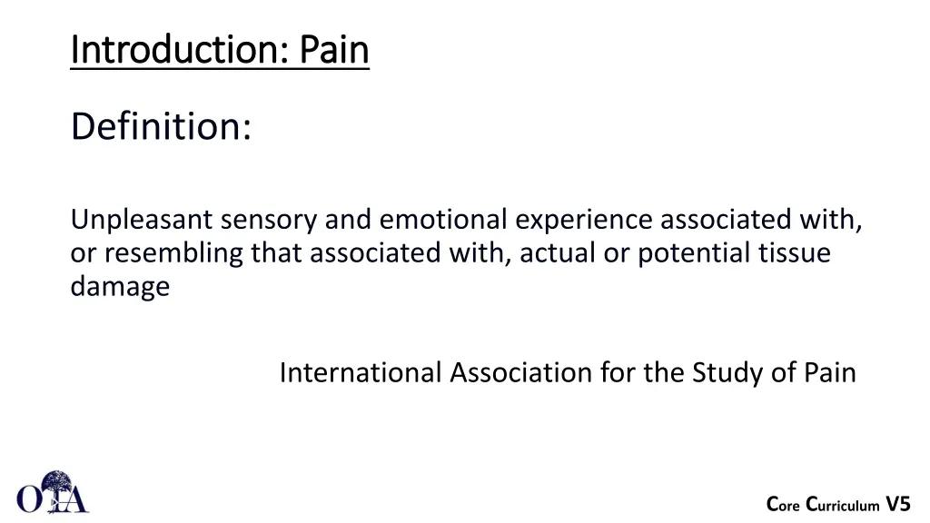 introduction pain introduction pain