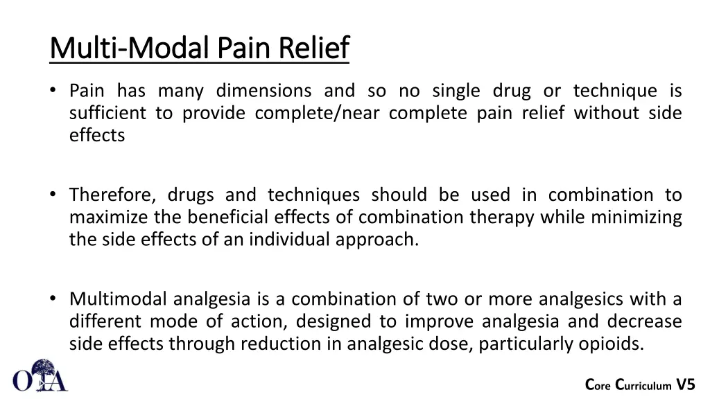 multi multi modal pain relief modal pain relief