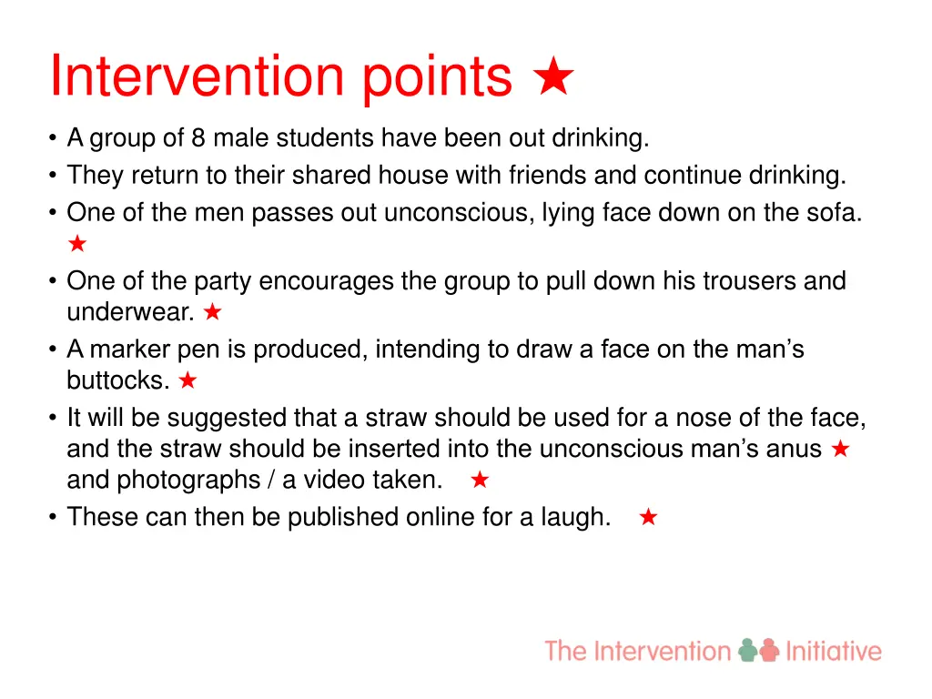 intervention points