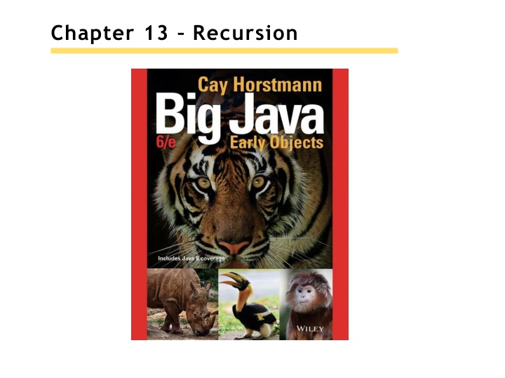 chapter 13 recursion