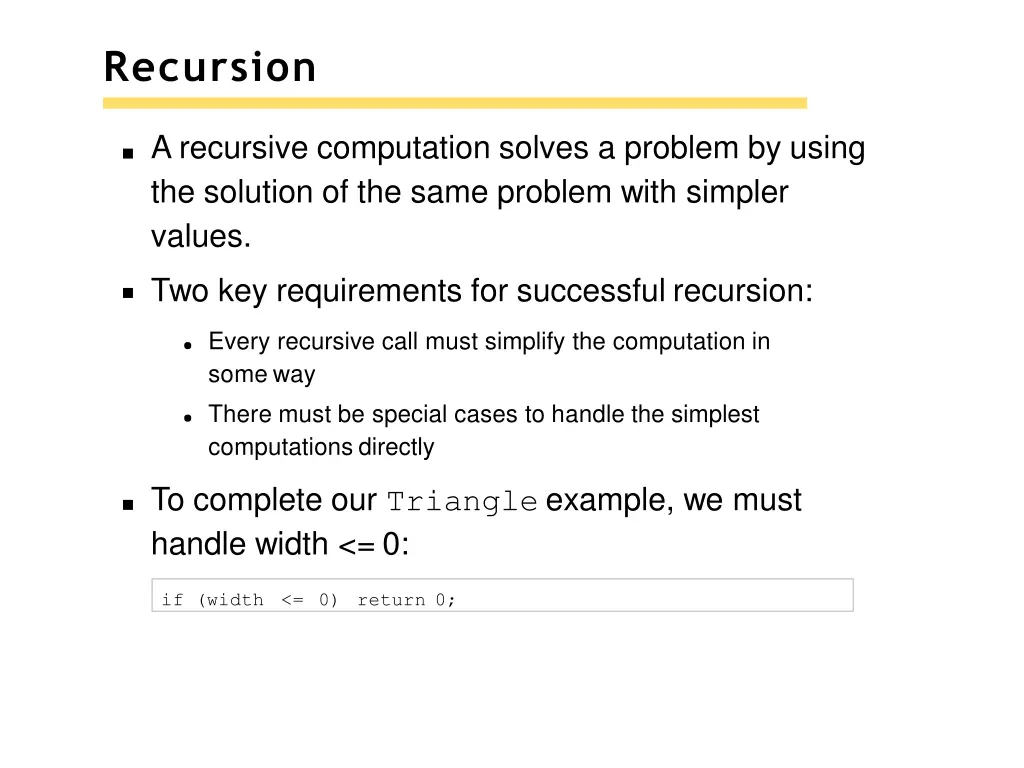 recursion