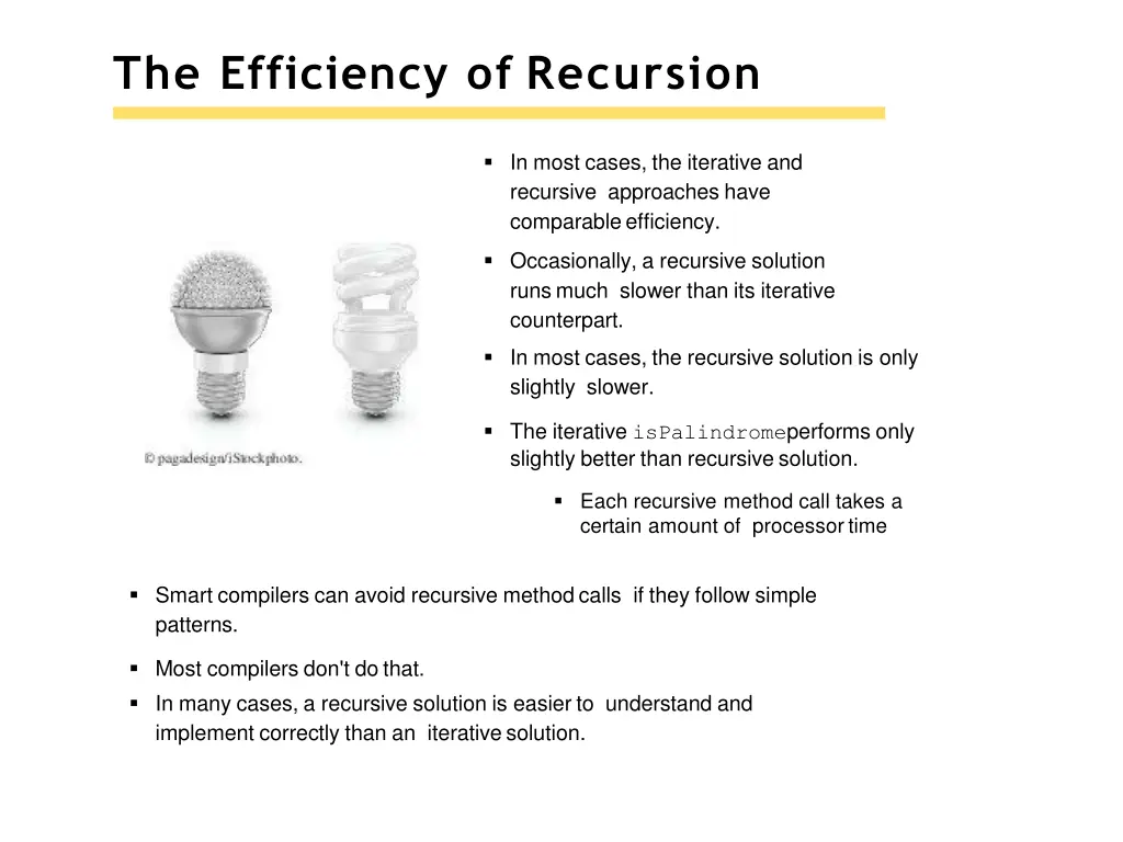 the efficiency of recursion 2