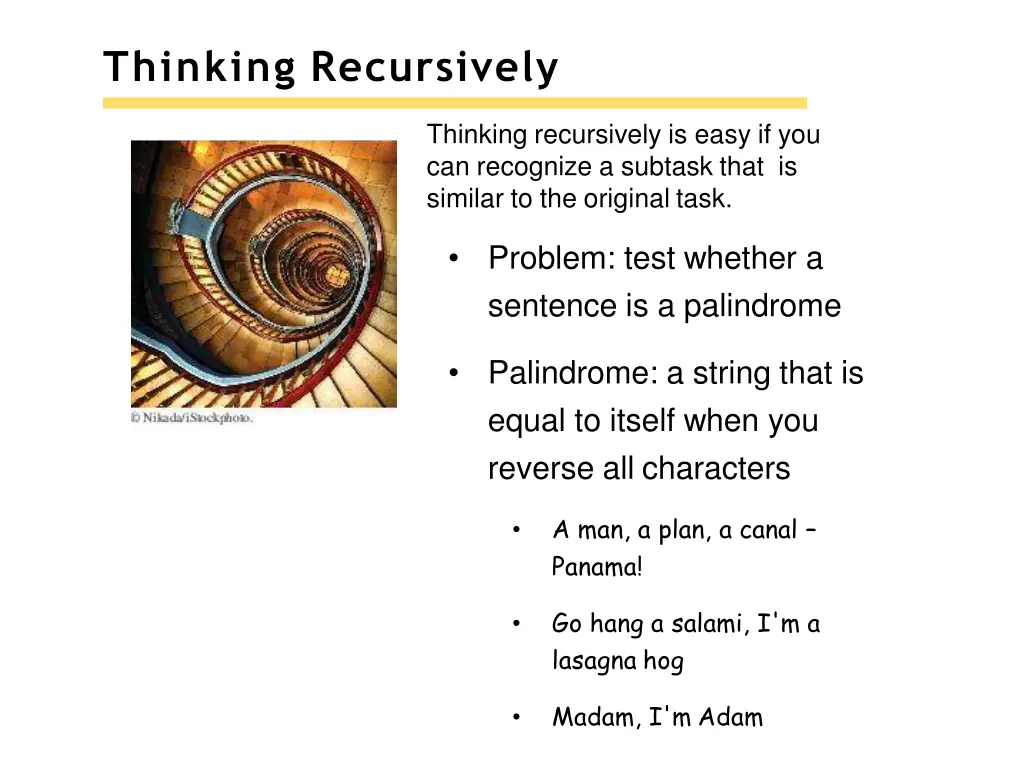 thinking recursively