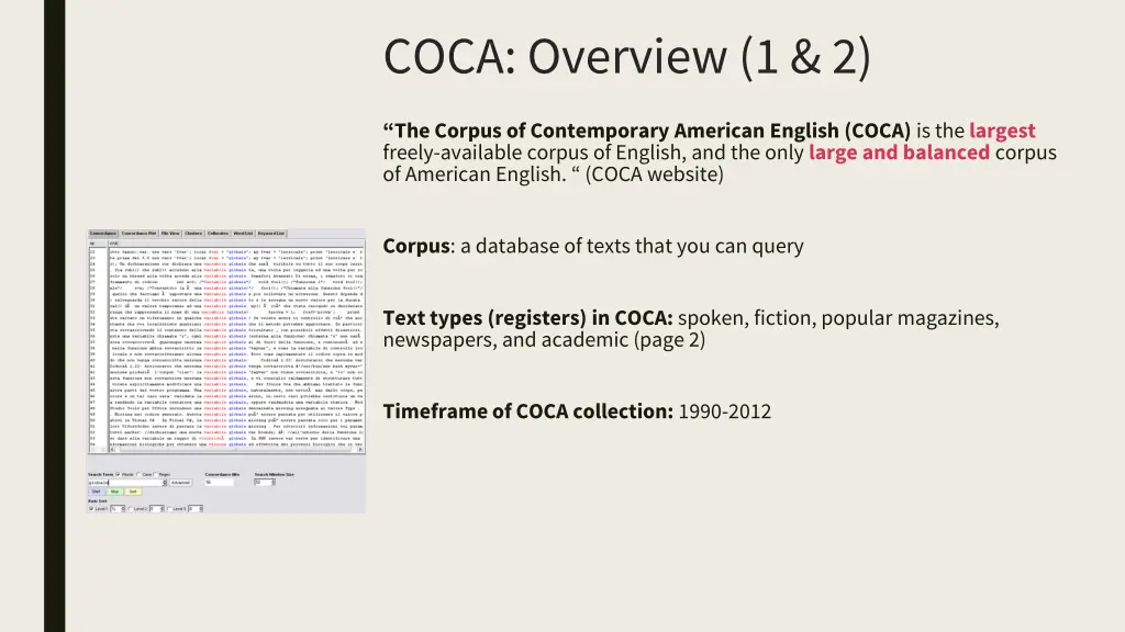 coca overview 1 2