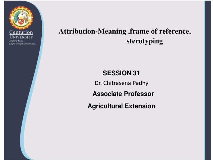 attribution meaning frame of reference