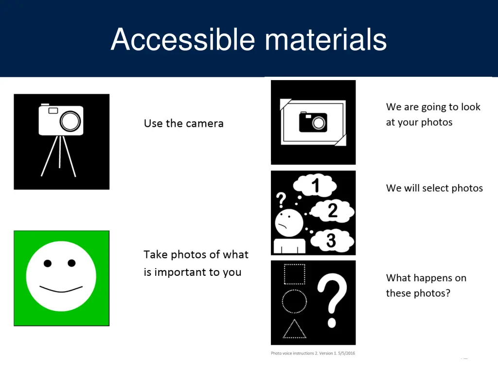 accessible materials