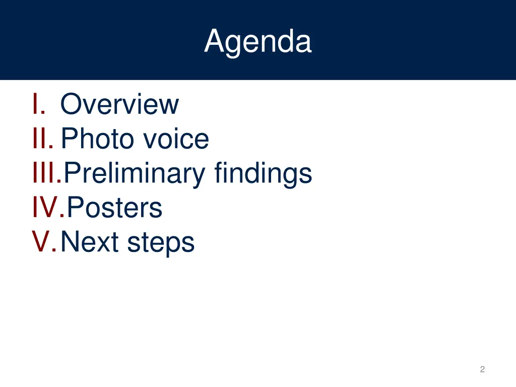 agenda