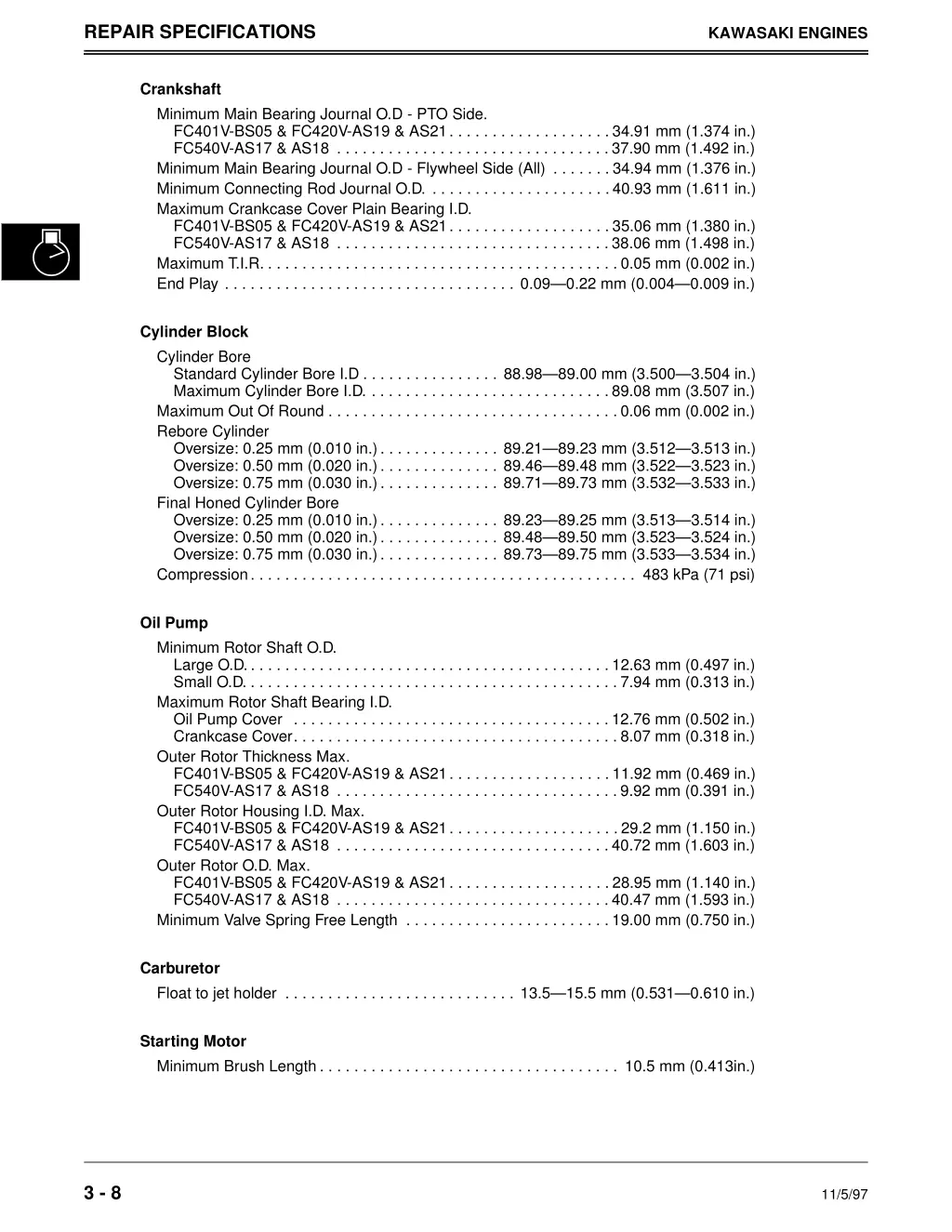 repair specifications 2