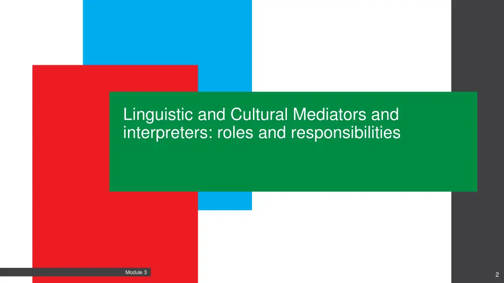 linguistic and cultural mediators