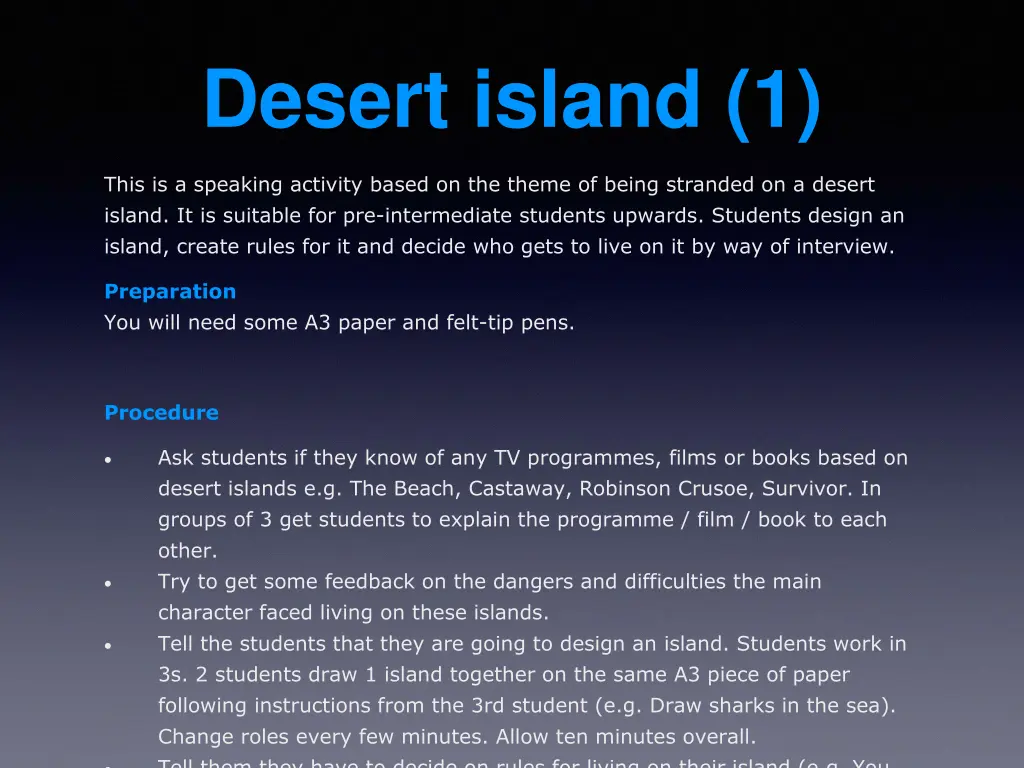 desert island 1