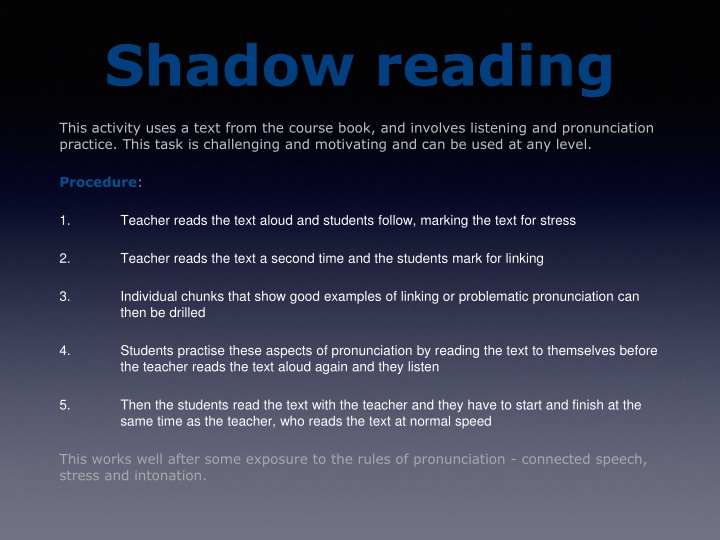 shadow reading