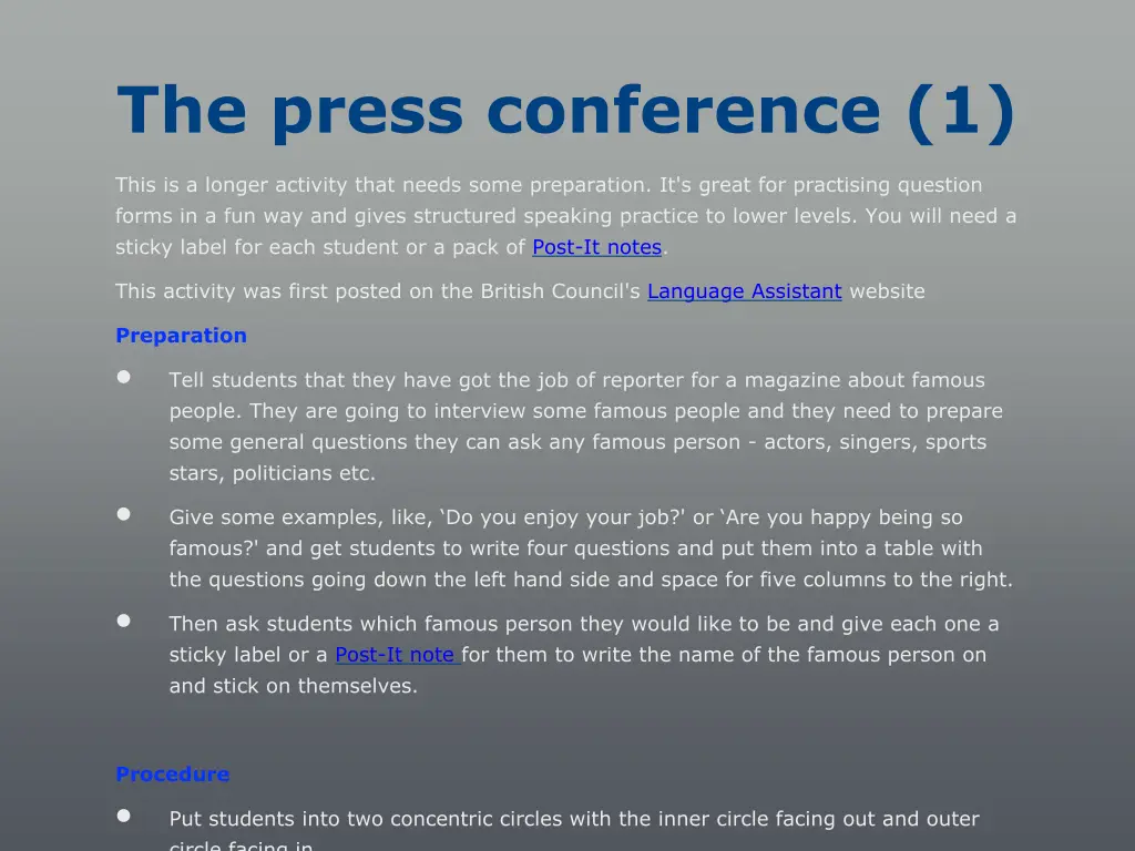 the press conference 1