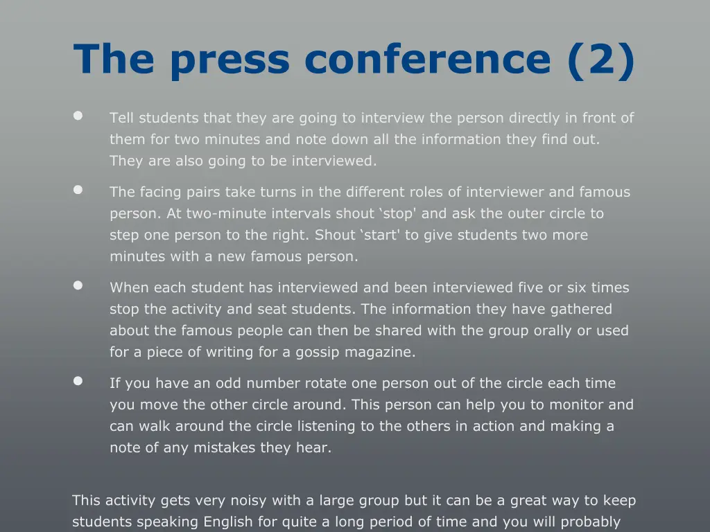 the press conference 2