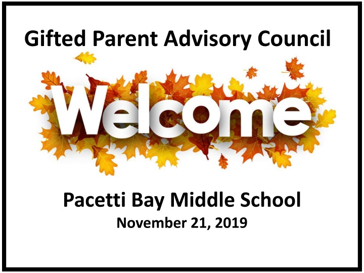 gifted parent advisory council