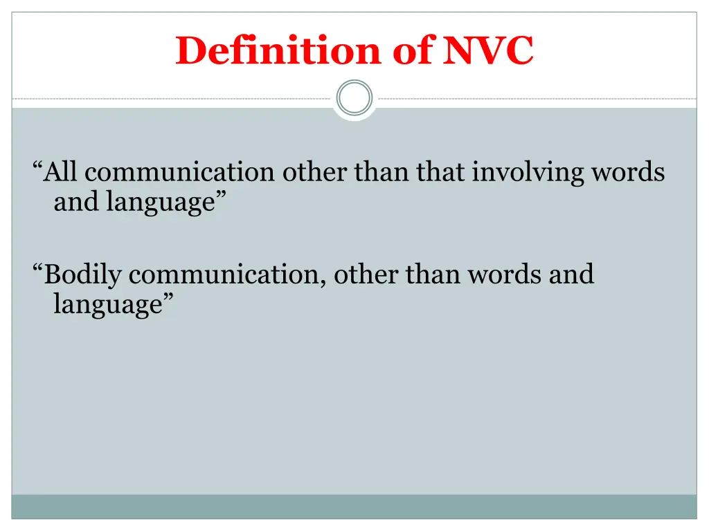 definition of nvc