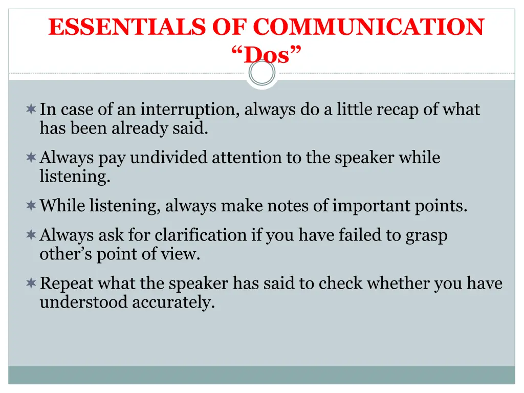 essentials of communication dos 1